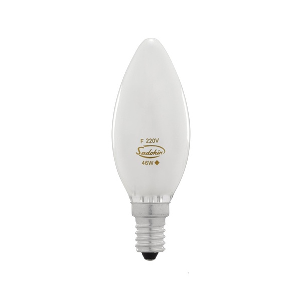 Lâmpada Halógena Vela 46W Frosted 2900k E14 220v