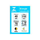 Lâmpada High Led 40w Bivolt E27 3000k Luz Quente Taschibra