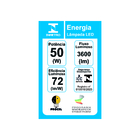 Lâmpada High Led 50w Bivolt E27 3000k Luz Quente Taschibra