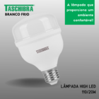 Lâmpada High LED Bulbo 20W E27 6500K Taschibra Branco Frio