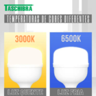 Lâmpada High LED Bulbo 30W E27 6500K Autovolt Taschibra