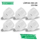 Lâmpada High LED Bulbo 40W E27 6500K Taschibra Kit 6 Unidades
