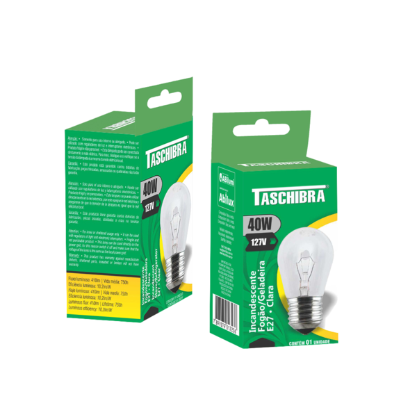 Lâmpada Inc Taschibra Fogão/forno/geladeira 40w E27
