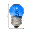 Lâmpada Incandescente 220V E27 7W Luz Azul Sadokin