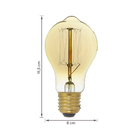 Lâmpada Incandescente de Filamento Dimerizável Bulbo Luz Amarela 40W GMH 127V (110V)