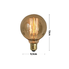 Lâmpada Incandescente de Filamento Dimerizável Globo Luz Amarela 40W GMH 127V (110V)