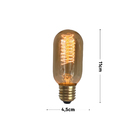 Lâmpada Incandescente de Filamento Dimerizável Tubo Luz Amarela 40W GMH 127V (110V)