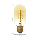 Lâmpada Incandescente de Filamento Dimerizável Tubo T45 Luz Amarela 40W GMH 220V
