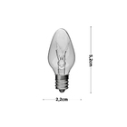 Lâmpada Incandescente Vela Luz Amarela 7W Sadokin 127V (110V)