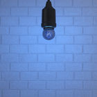 Lâmpada Incandescente Bolinha Luz Azul 7W Sadokin 127V (110V)