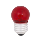 Lâmpada Incandescente Bolinha Luz Vermelha 7W Sadokin 127V (110V)