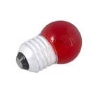 Lâmpada Incandescente Bolinha Luz Vermelha 7W Sadokin 220V