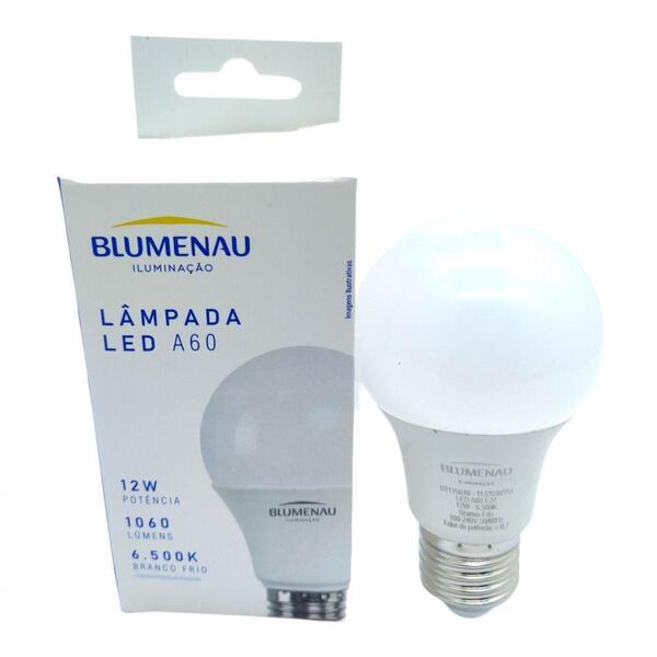 Lâmpada Led 12w Bivolt 1060 Lumens 6500k Blumenau Branco