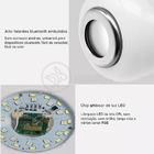 Lâmpada Led 12w E27 Rgb Colorida Com Caixa De Som Bluetooth E