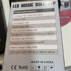 Lâmpada Led 12w E27 Rgb Colorida Com Caixa De Som Bluetooth E