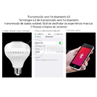 Lâmpada Led 12w E27 Rgb Colorida Com Caixa De Som Bluetooth E