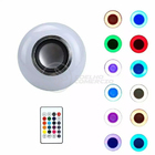 Lâmpada Led 12w E27 Rgb Colorida Com Caixa De Som Bluetooth E