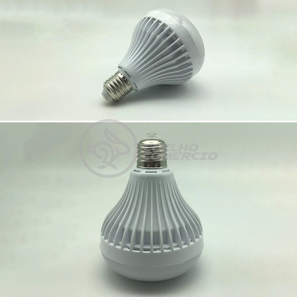 Lâmpada Led 12w E27 Rgb Colorida Com Caixa De Som Bluetooth E
