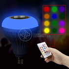 Lâmpada Led 12w E27 Rgb Colorida Com Caixa De Som Bluetooth E