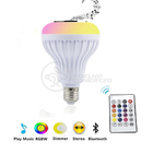 Lâmpada Led 12w E27 Rgb Colorida Com Caixa De Som Bluetooth E