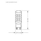 Lâmpada Led 3w G9 25 Taschibra 127v 2700k