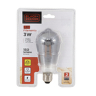 Lampada LED  Black+Decker Filamento Luz Amarela Black+Decker