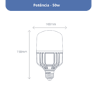 Lâmpada Led Alta Potência 50w 6500k
