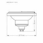 Lâmpada Led Ar111 12w 12° Gu10 Taschibra Bivolt 2700k Luz Que