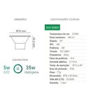 Lâmpada Led Ar70 5w 2700k - Opus