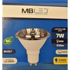 Lâmpada Led Ar70 Gu10 7w 3000k Bivolt P/ Spot Embutido