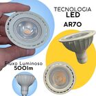 Lâmpada Led Ar70 Gu10 7w 3000k Branco Quente Bivolt