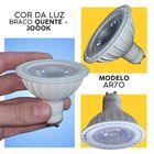 Lâmpada Led Ar70 Gu10 7w 3000k Branco Quente Bivolt
