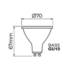 Lâmpada Led Ar70 Pro Gu10 4 7w 4000k 320lm 24º Irc95-stella