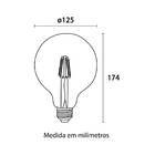 Lâmpada Led Blumenau Filamento Globo G125 4w E27 Bivolt