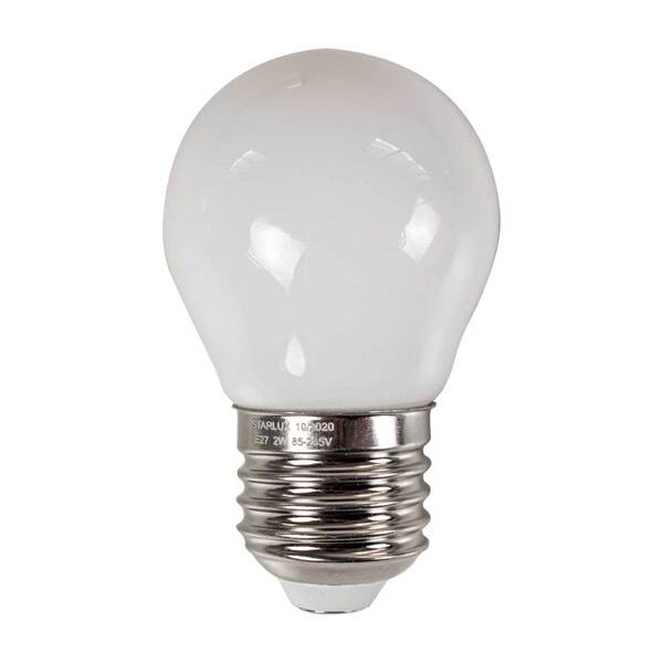 Lâmpada Led Bolinha G45 2w Milk Branco Quente Starlux L034w2-