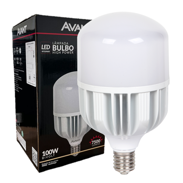 Lampada Led Bulbo 100w E27 Branco Neutro 4000k Alta Potencia