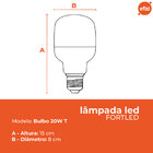 Lampada Led Bulbo 20w - Fortled
