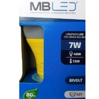 Lâmpada Led Bulbo   7w Amarelo -mbled