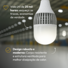 Lampada Led Bulbo Hp 200w 6500k Branco Frio Bivolt E27 Cod: A