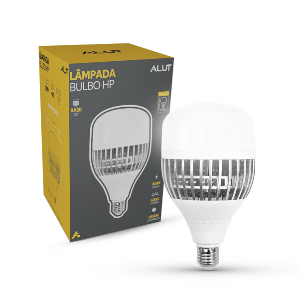 Lampada Led Bulbo Hp 80w 6500k Branco Frio Bivolt E27 Cod: Al