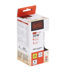 Lâmpada LED Bulbo Luz Amarela A70 20W Black&Decker Bivolt