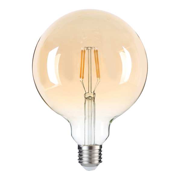 Lâmpada LED Bulbo Luz Amarelo Bivolt 4W E27 Lexman