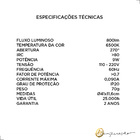 Lâmpada Led Compacta 9w 6500k - Opus