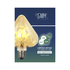 Lâmpada LED de Filamento Coração Luz Amarela 4W GMH Bivolt