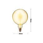 Lâmpada LED de Filamento Globo Luz Amarela 4W Elgin Bivolt