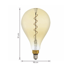 Lâmpada LED de Filamento Bulbo Luz Amarela 4W Elgin Bivolt