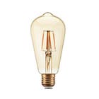 Lâmpada LED de Filamento Bulbo Luz Amarela 4W Luz Sollar Bivolt