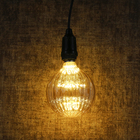 Lâmpada LED de Filamento Globo Luz Âmbar 2W Taschibra Bivolt
