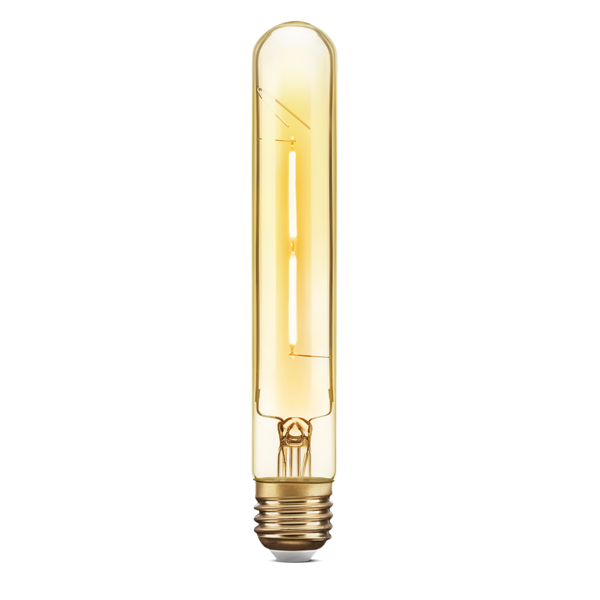 lampada led de filamento tubo luz ambar