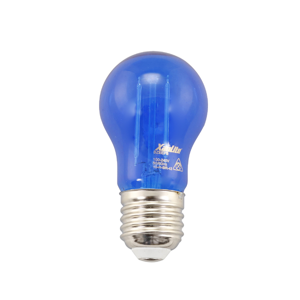 lampada led de filamento bolinha luz azul 2w xanlite bivolt